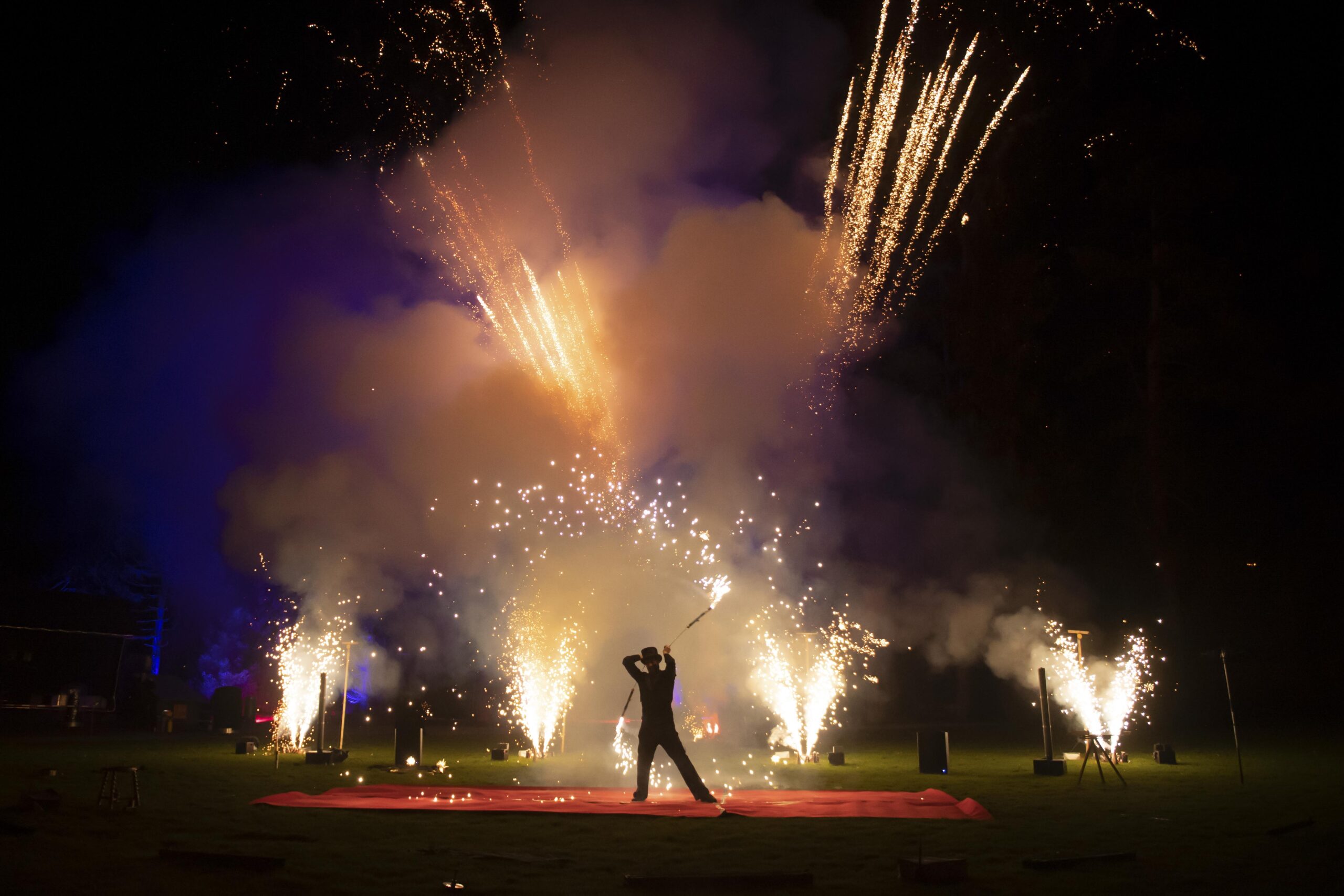 Park im Grünen Pyroshow von FOYK, alternative zu Feuerwerk